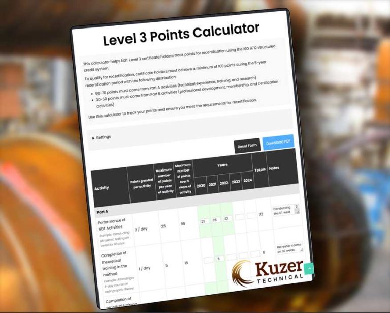 Kuzer Technical – Inspection training, auditing and research